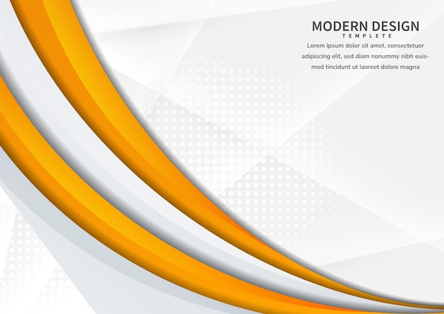 abstract curve yellow and grey vibrant layer overlapping on white background