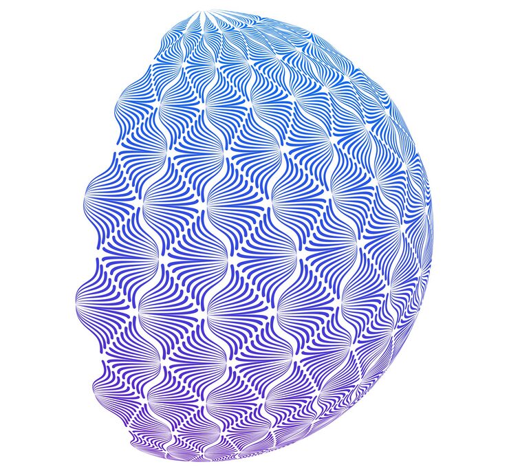 Vector abstract digital sphere with gradient lines futuristic globe design symbolizing big data neural networks blockchain technology innovation and global connection for hitech projects and present