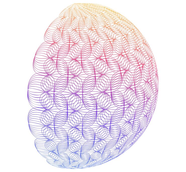 Vector abstract digital sphere with gradient lines futuristic globe design symbolizing big data neural networks blockchain technology innovation and global connection for hitech projects and present