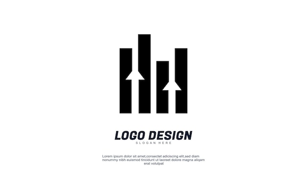 abstract diseño creativo de contabilidad plantilla de logotipo de finanzas vector de diseño de logotipo