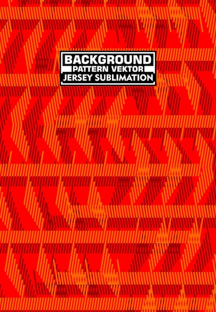 Abstract Dynamic Red and Orange Jersey Sublimation Design