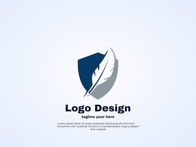 Abstract feather law es un ilustrador vectorial de logotipos.