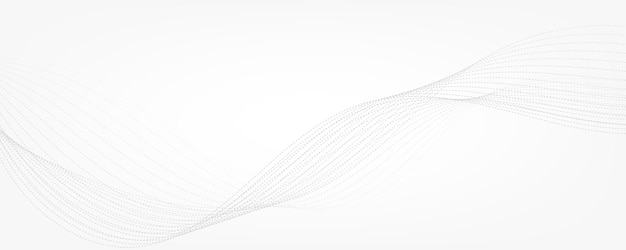 Abstract Flowing Lines on White