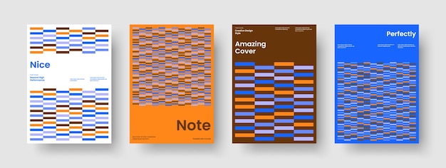 Abstract Flyer Design Creative Banner Template Geometric Book Cover Layout Background Poster