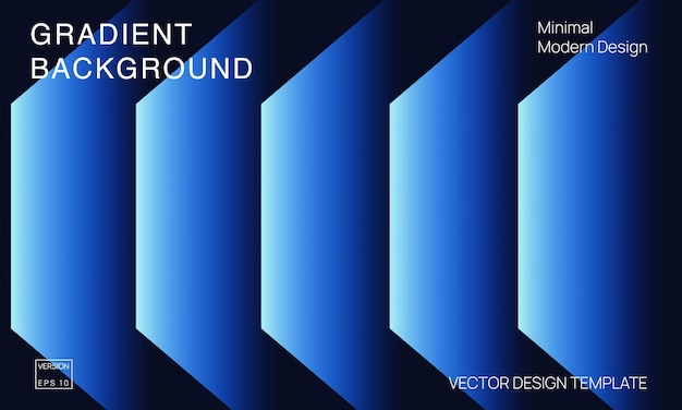 Abstract geometric blue gradient background with diagonal layered shapes minimal modern vector design template for digital presentation web or branding projects