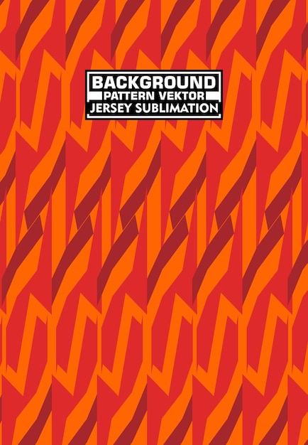 Abstract Geometric Jersey Sublimation Design in Red and Orange