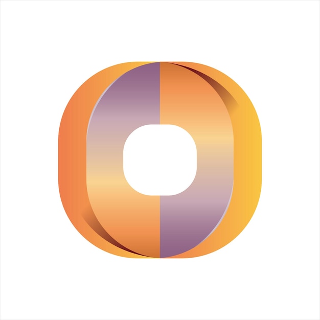 Abstract Geometric Logo with Gradient Effect