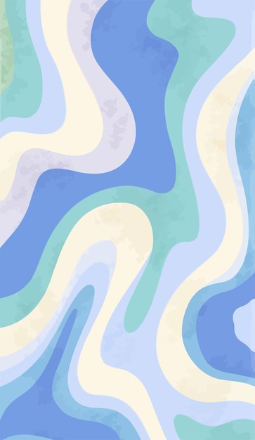 Abstract giros en azul y verde pastel