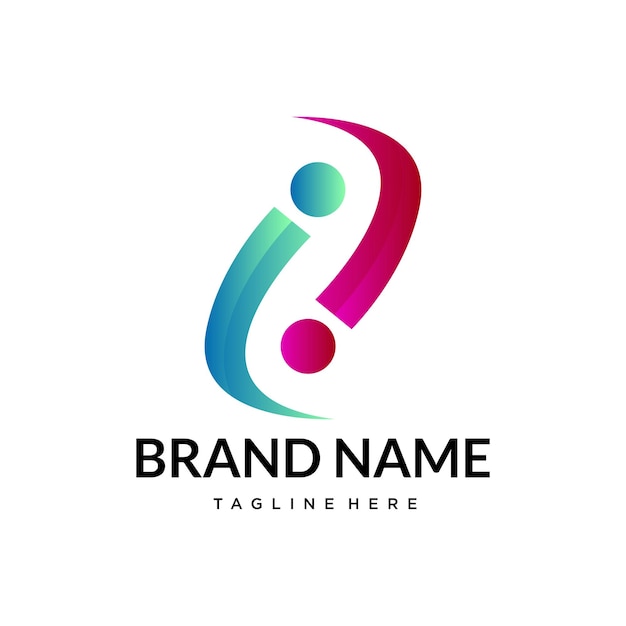 Abstract Gradient Logo for Brand Identity and Corporate Design