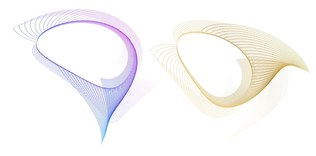 Abstract gradient wave shape with dynamic lines Futuristic digital design big data neural networks blockchain innovation modern backgrounds technology presentations and creative projects