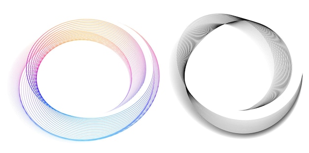 Abstract gradient wave shape with dynamic lines Futuristic digital design big data neural networks blockchain innovation modern backgrounds technology presentations and creative projects