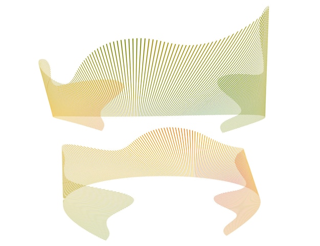 Abstract gradient wave shape with dynamic lines Futuristic digital design big data neural networks blockchain innovation modern backgrounds technology presentations and creative projects