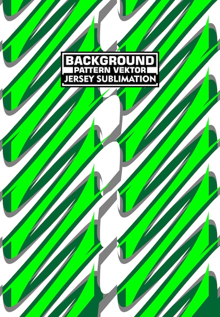 Abstract green diagonal lines template for sportswear or jersey sublimation
