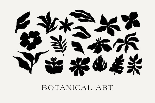 Abstract groovy floral poster Y2K Estilo minimalista moderno de moda dibujado a mano para papel tapiz decoración de pared tela plantilla de portada de tarjeta postal