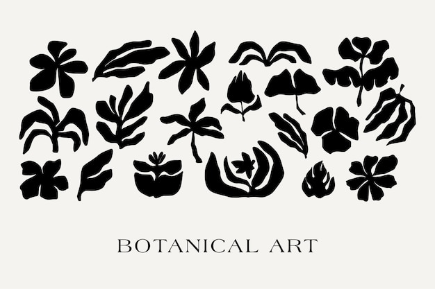 Abstract groovy floral poster Y2K Estilo minimalista moderno de moda dibujado a mano para papel tapiz decoración de pared tela plantilla de portada de tarjeta postal