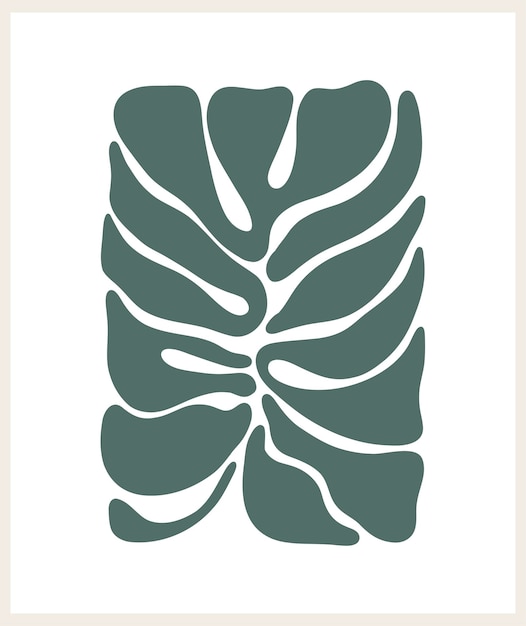 Abstract groovy floral poster Y2K Estilo minimalista moderno de moda dibujado a mano para papel tapiz decoración de pared tela plantilla de portada de tarjeta postal