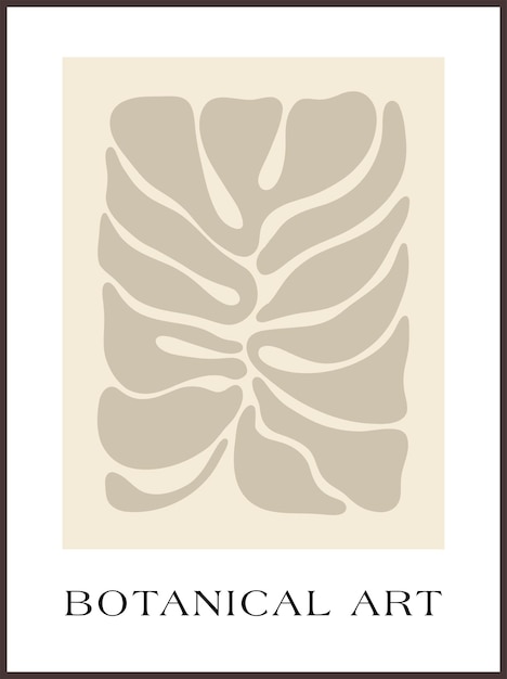 Abstract groovy floral poster Y2K Estilo minimalista moderno de moda dibujado a mano para papel tapiz decoración de pared tela plantilla de portada de tarjeta postal