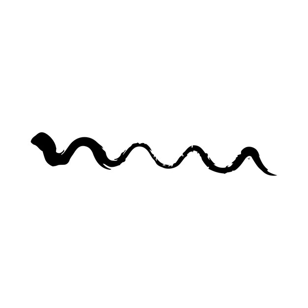 Abstract grunge pincel línea de onda de fondo diseño de arte vectorial patrón de línea a rayas para diseño gráfico