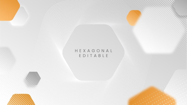 Abstract Hexagonal Vector Background with Modern Gradient and Halftone Pattern