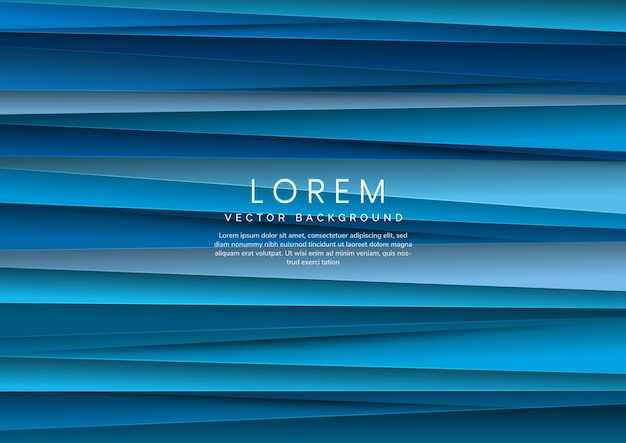 Abstract horizontal blue gradient triangles layers background Minimal style