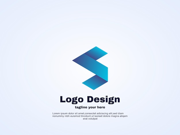 Abstract letra s diseño de logotipo de inspiración vectorial.