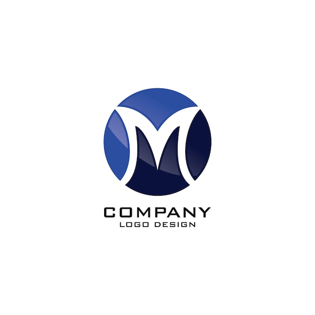 Abstract M Letter Logo Template Vector