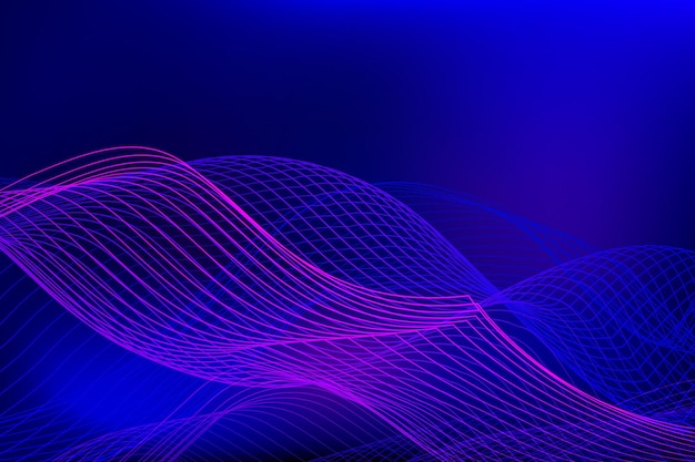 Abstract ondas púrpuras y azules fondo de ondas azules abstract líneas de ondas púrpuras y azules te