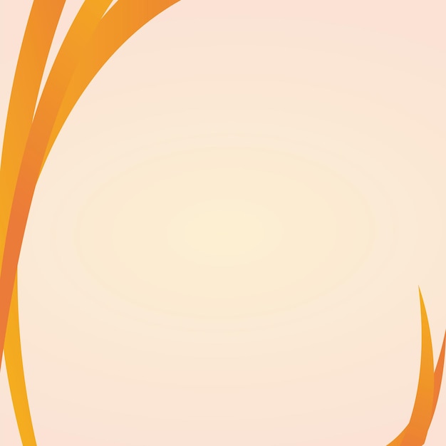 Abstract Orange Curve Design