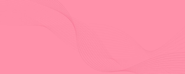 Abstract Pink Gradient with Flowing Lines