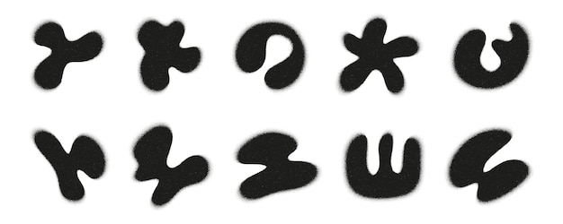 Abstract shapes demonstrate fluidity and movement with a focus on blur and noise effects creating a dynamic visual experience that invites viewer interpretation