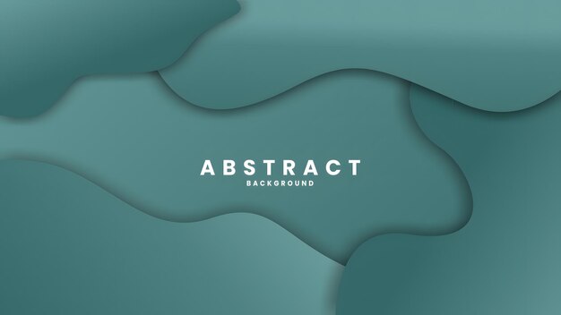 Abstract Teal Layered Shapes for Presentation