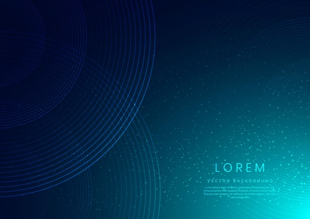 Abstract technology futuristic line blue light curved background with copy space for text