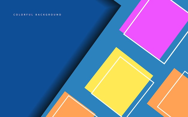 abstracta de colores de fondo cuadrado