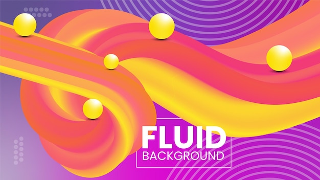 Abstracto 3d dinámico de fondo de fluido o formas de fondo de onda líquida