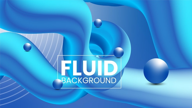 Abstracto 3d dinámico de fondo de fluido o formas de fondo de onda líquida