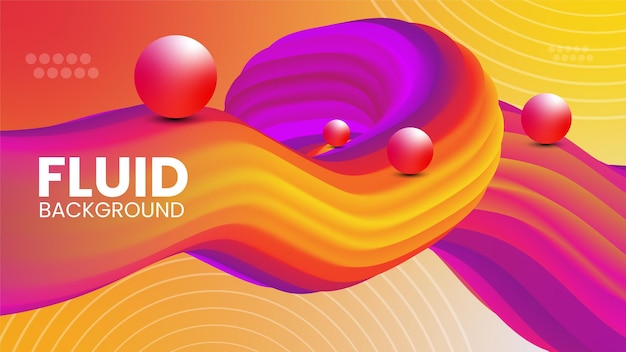 Abstracto 3d dinámico de fondo de fluido o formas de fondo de onda líquida