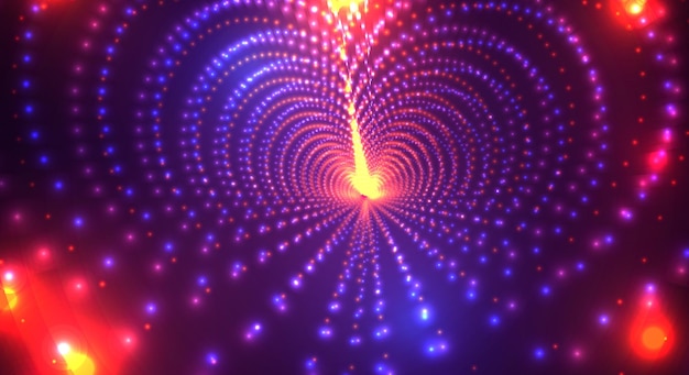 Abstracto 3d espacio de fondo vectorial destellos túnel y torbellinos