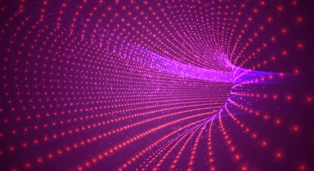 Abstracto 3d espacio de fondo vectorial destellos túnel y torbellinos