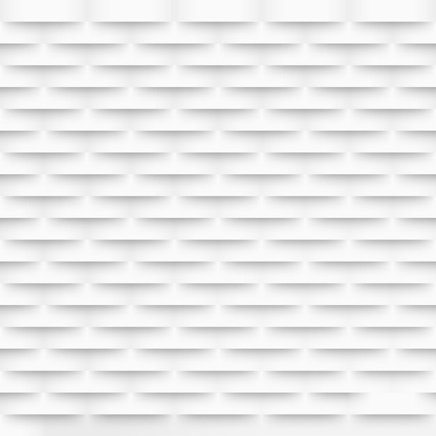 Abstracto 3D moderno fondo de patrón cuadrado Ilustración vectorial de textura geométrica blanca y gris