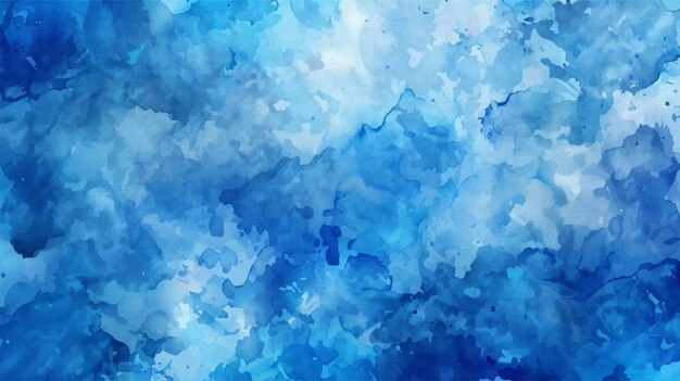 Abstracto acuarela azul fondo vectorial pintado a mano fondo de manchas cuadradas