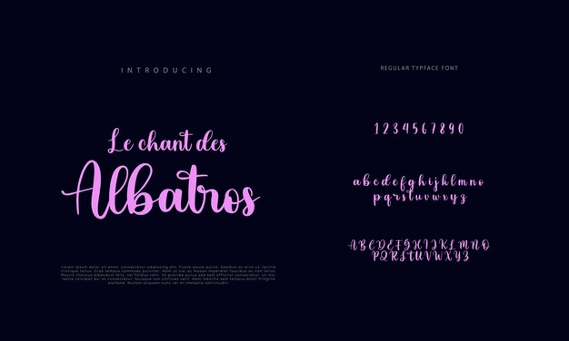 Abstracto Alfabeto de fuentes de caligrafía Fonts urbanos modernos mínimos para el logotipo de la marca, etc. Tipografía typef