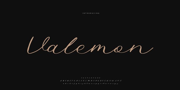 Abstracto Alfabeto de fuentes de moda Fonts urbanos modernos mínimos para la marca de logotipo, etc. Tipografía Caligrafía
