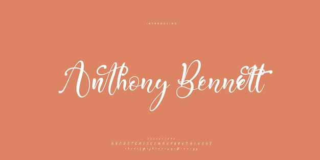 Abstracto Alfabeto de fuentes de moda Fonts urbanos modernos mínimos para la marca de logotipo, etc. Tipografía Caligrafía