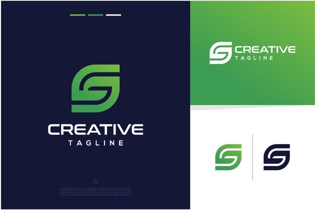 Abstracto alfabeto moderno futurista letra s concepto de diseño para la marca inspiraciones de diseño de logotipo