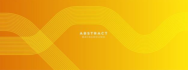 Abstracto amarillo geométrico con diseño vectorial de ilustración de fondo de estandarte triangular
