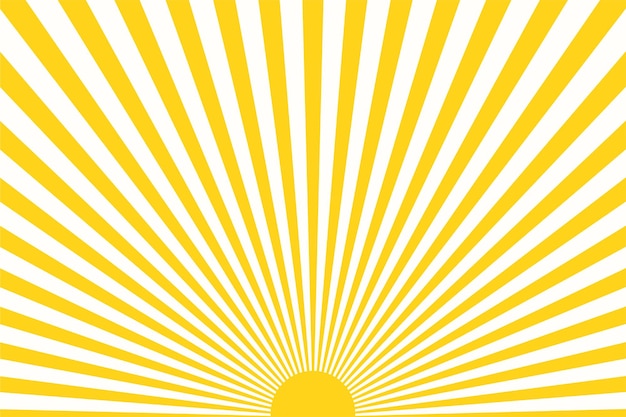 Vector abstracto amarillo rayos de sol de fondo en el estilo de arte pop para su diseño de stock ilustración vectorial