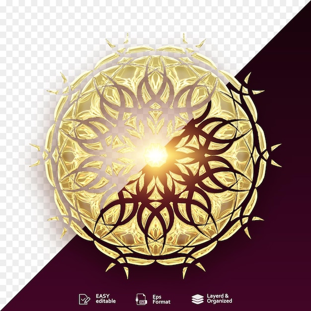 Abstracto árabe musulmán oriental con emblemas enmarcados en oro Marcos de lujo árabes ornamentales tradicionales