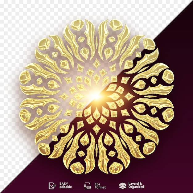 Abstracto árabe musulmán oriental con emblemas enmarcados en oro Marcos de lujo árabes ornamentales tradicionales