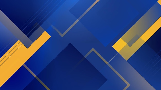 Abstracto Azul Amarillo Moderno Patrón Gradiente Blog Banner Líneas dinámicas Plantilla Diseño de fondo