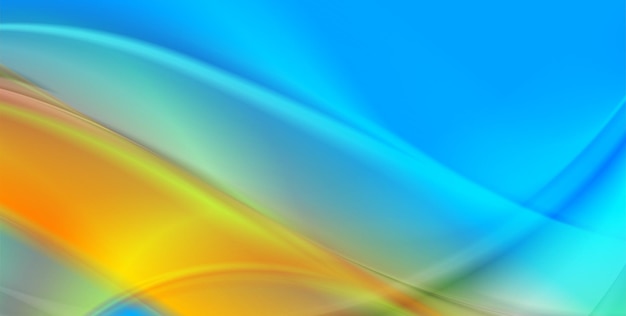 Abstracto azul brillante olas naranjas fondo elegante